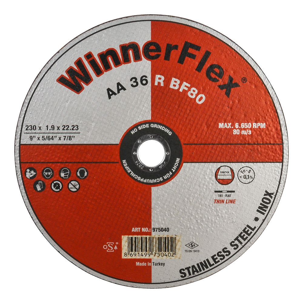 Flat Super Thin Cutting Discs 230 x 2.0 x 22mm