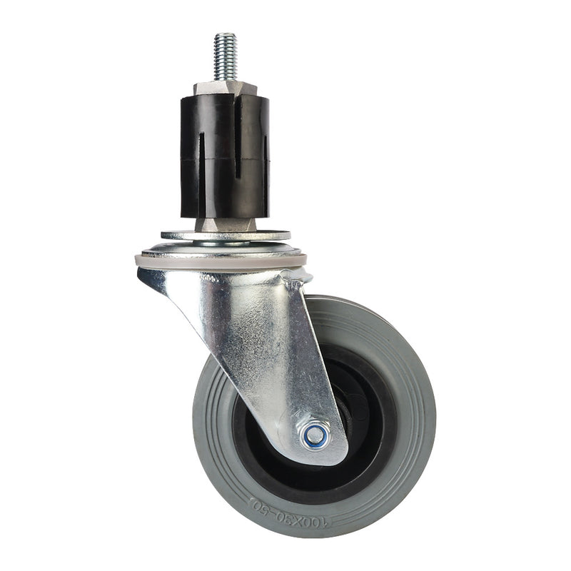 75kg Rated Swivel Castor Wheel For 42.4mm Tube