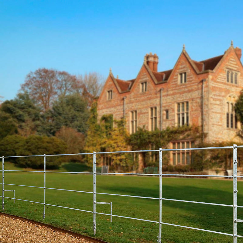 Estate Fencing Galvanised Panel 1000mm Wide With 25x8mm Flat Bars