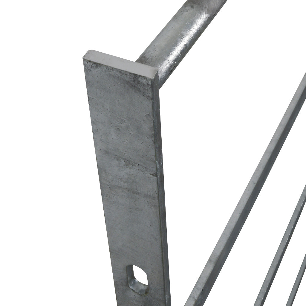 Estate Fencing Galvanised Panel 2000mm Wide With 25x8mm Flat Bars