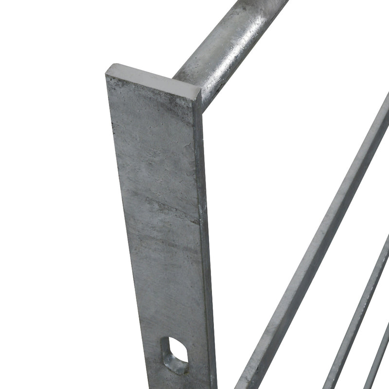 Estate Fencing Galvanised Panel 2000mm Wide With 25x8mm Flat Bars
