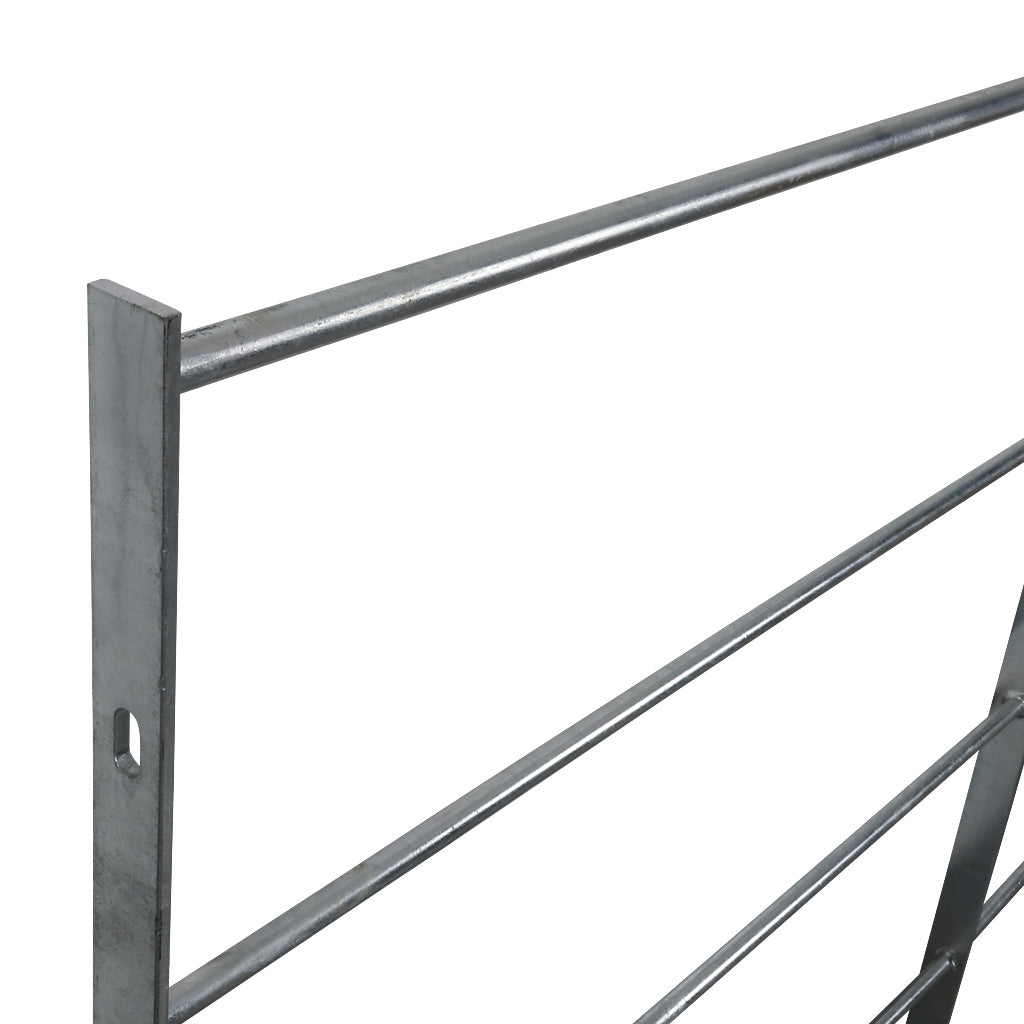 Estate Fencing Galvanised Panel 2000mm Wide With 16mm Round Bars