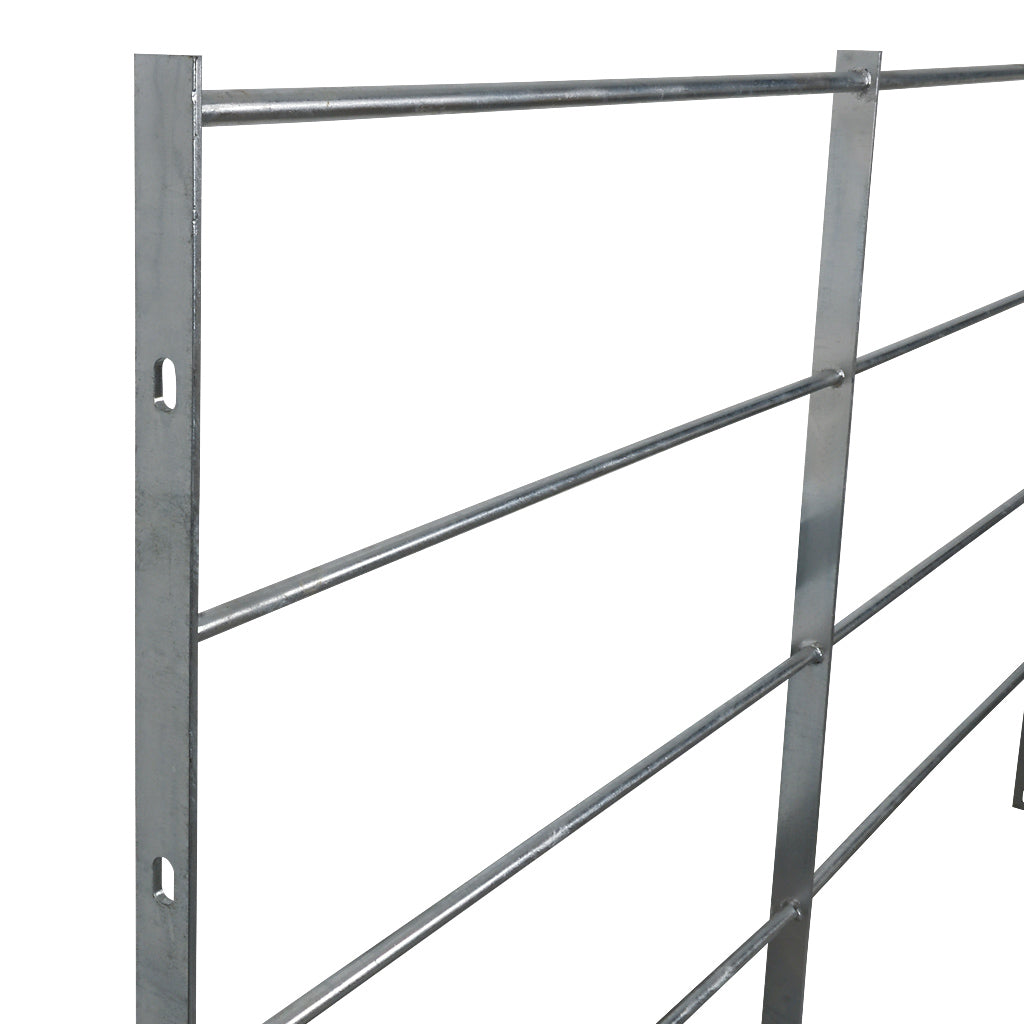 Estate Fencing Galvanised Panel 2000mm Wide With 16mm Round Bars