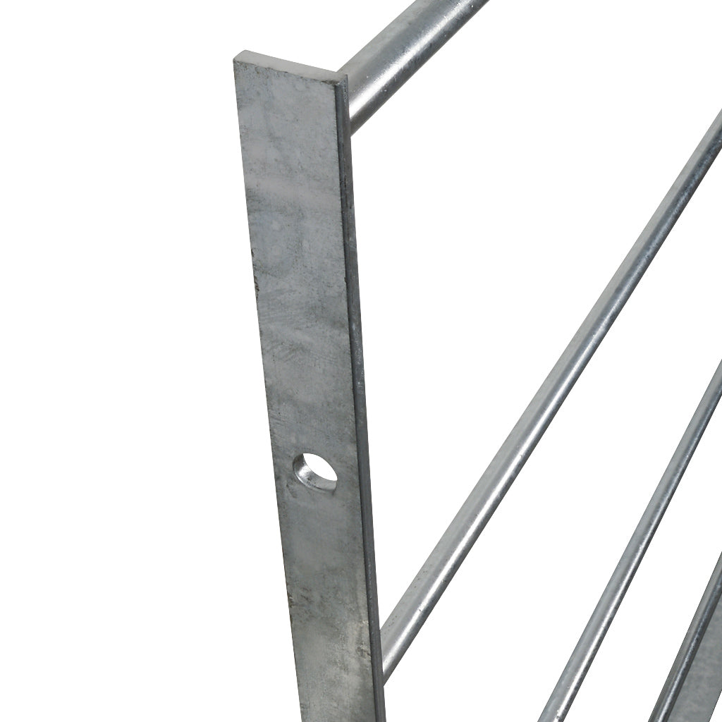 Estate Fencing Galvanised Gate Panel 1000mm Wide With 16mm Round Bars
