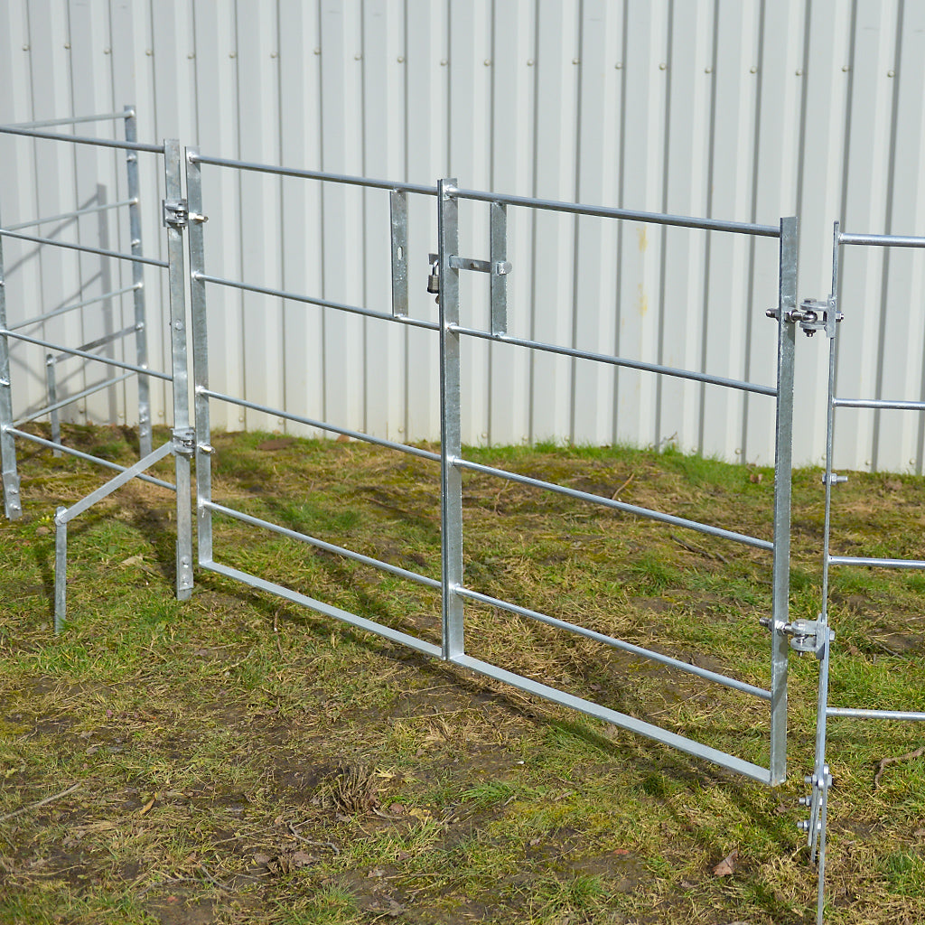 Estate Fencing Galvanised Gate Panel 1000mm Wide With 16mm Round Bars