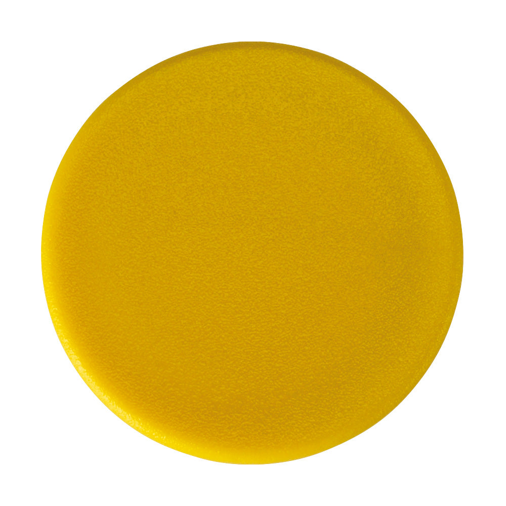 GRP Handrail Fitting Plastic End Cap Yellow 50mm dia
