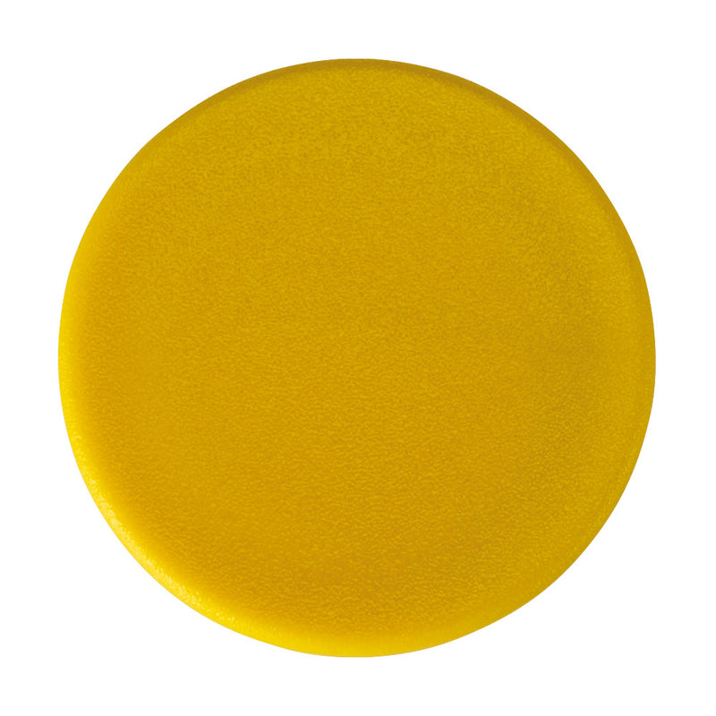 GRP Handrail Fitting Plastic End Cap Yellow 50mm dia