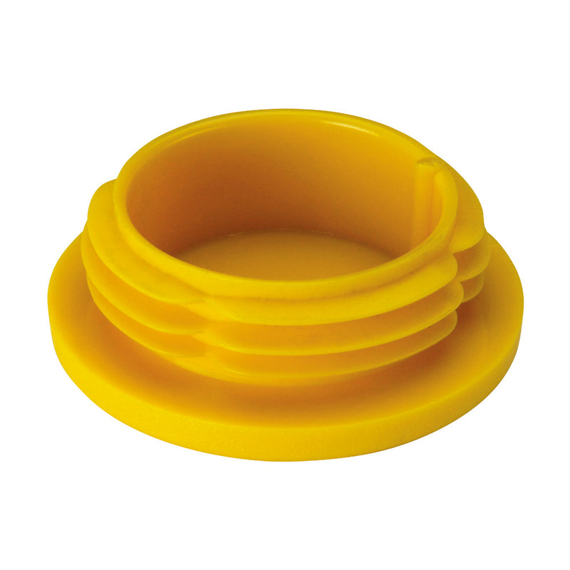 GRP Handrail Fitting Plastic End Cap Yellow