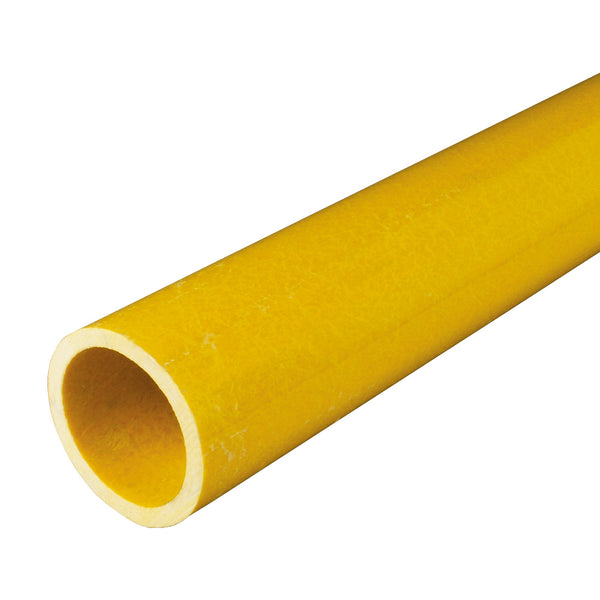 Yellow GRP Handrail Tube 50mm Diameter 3500mm