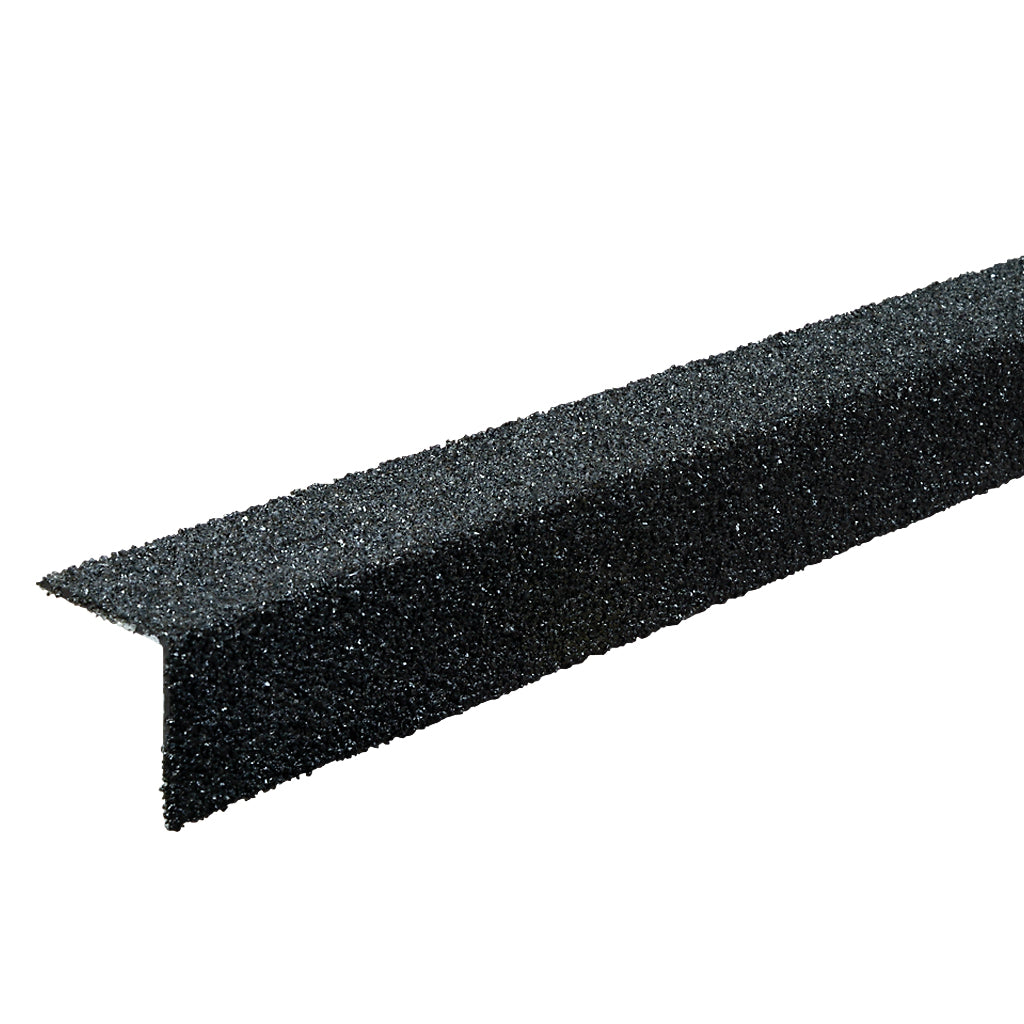 GRP Fibre Step Nosing 55 x 55 x 4mm 1000mm Black Coarse