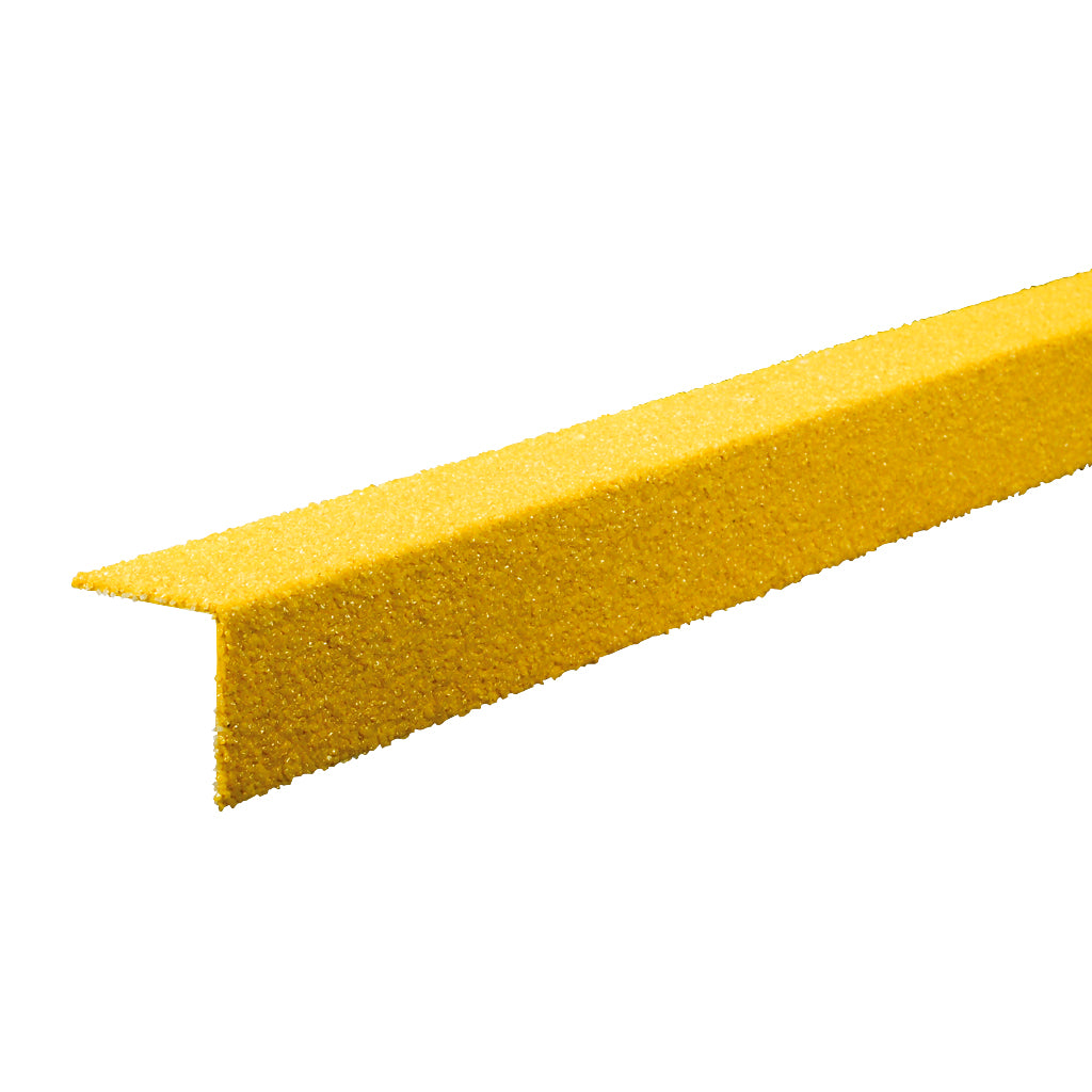 GRP Fibre Step Nosing 55 x 55 x 4mm 3000mm Yellow Coarse
