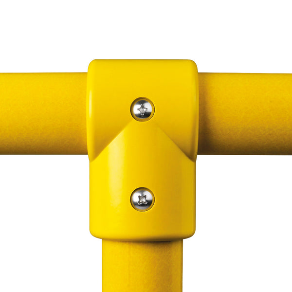 GRP Handrail Fitting Short Tee Complete With Drilled Holes & M6 Bolts