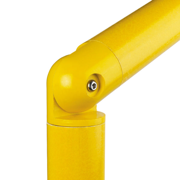 GRP Handrail Fitting Internal Adjustable Joint Complete With Drilled Holes & M6 Bolts