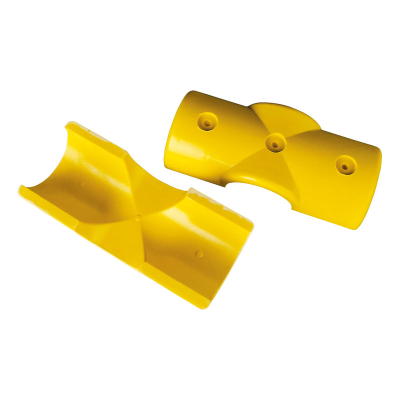 GRP Handrail Fitting Mid Rail Cross Complete With Drilled Holes & M6 Bolts