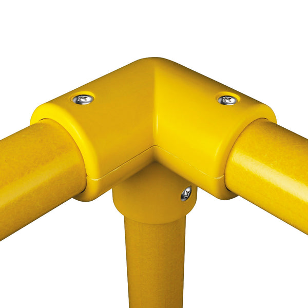 GRP Handrail Fitting Top Corner Complete With Drilled Holes & M6 Bolts