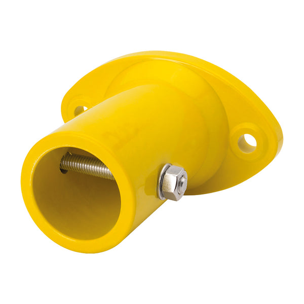 GRP Handrail Fitting Round Wall Flange Complete With Drilled Holes & M6 Bolt
