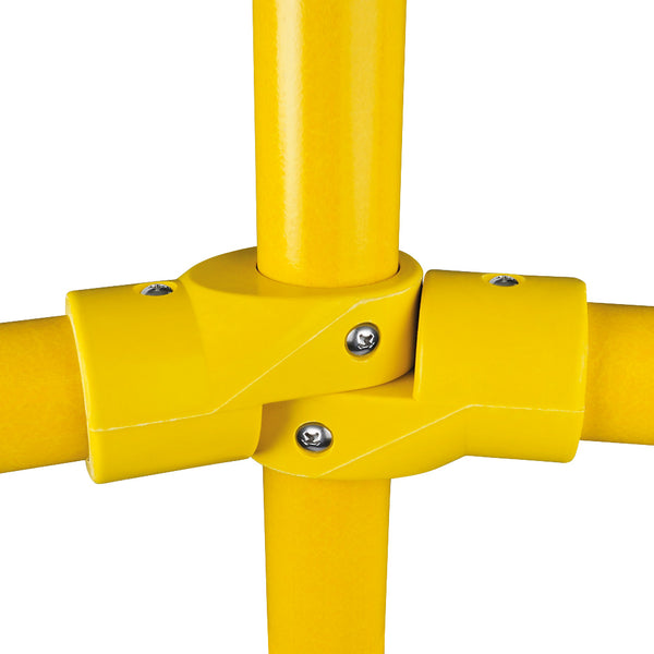 GRP Handrail Fitting Swivel Short Tee Complete With Drilled Holes & M6 Bolts