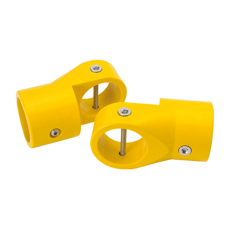 GRP Handrail Fitting Swivel Short Tee Complete With Drilled Holes & M6 Bolts