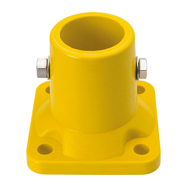 GRP Handrail Fitting Square Base Flange Complete With Drilled Holes & M10 Bolt