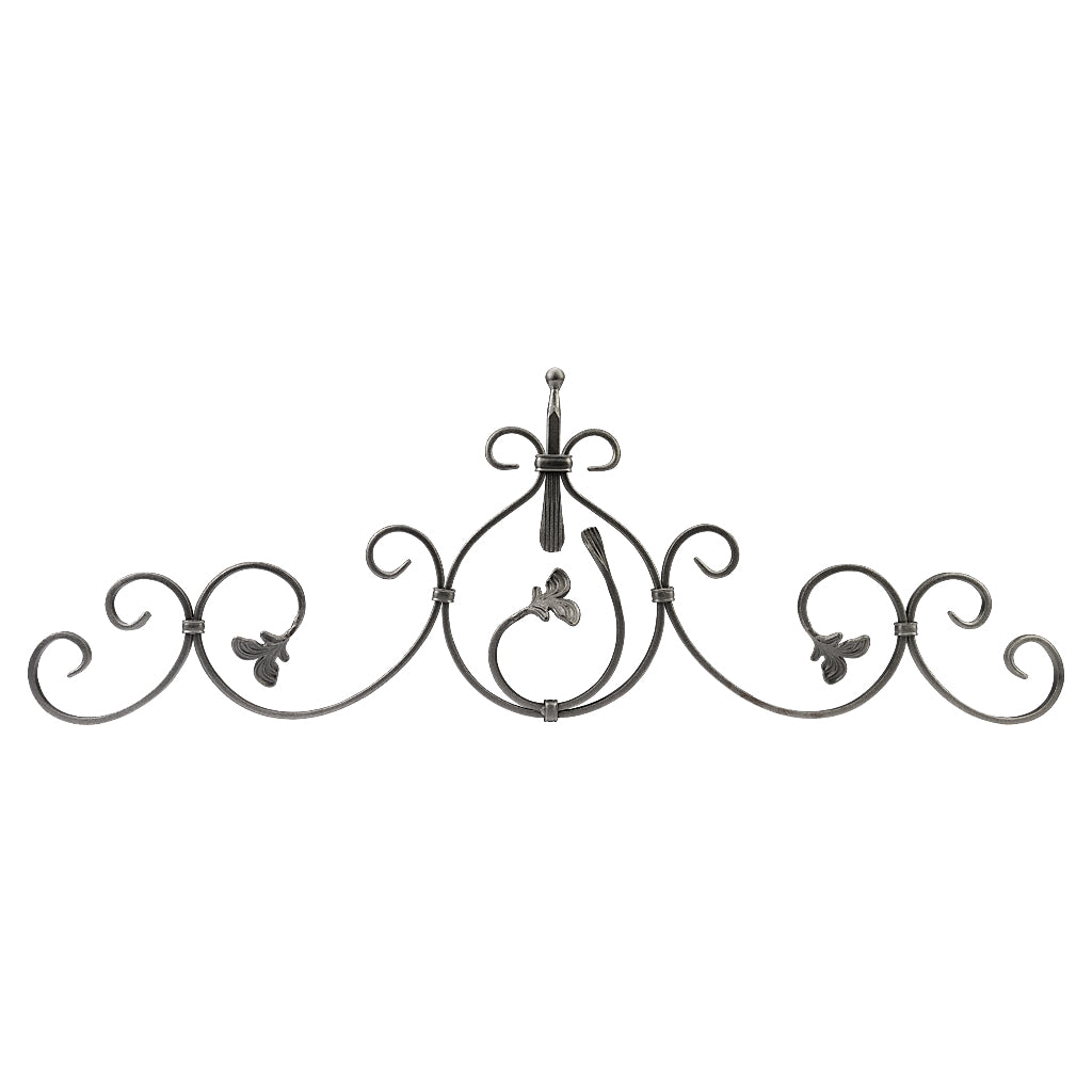GTP27 Gate Top Scroll 960 x 320mm 12x6mm Flat Bar
