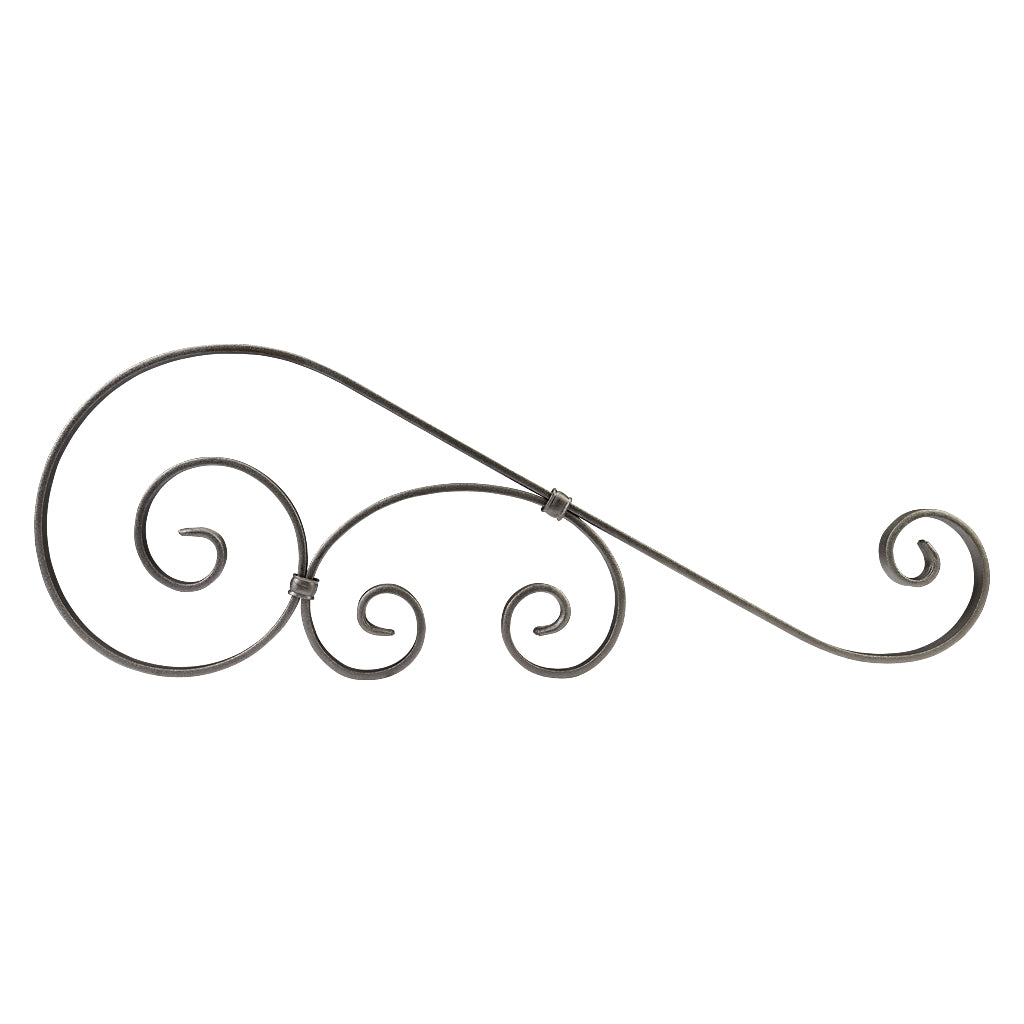 GTP29 Ornate Gate Top 720 x 250mm 20x6mm Flat Bar