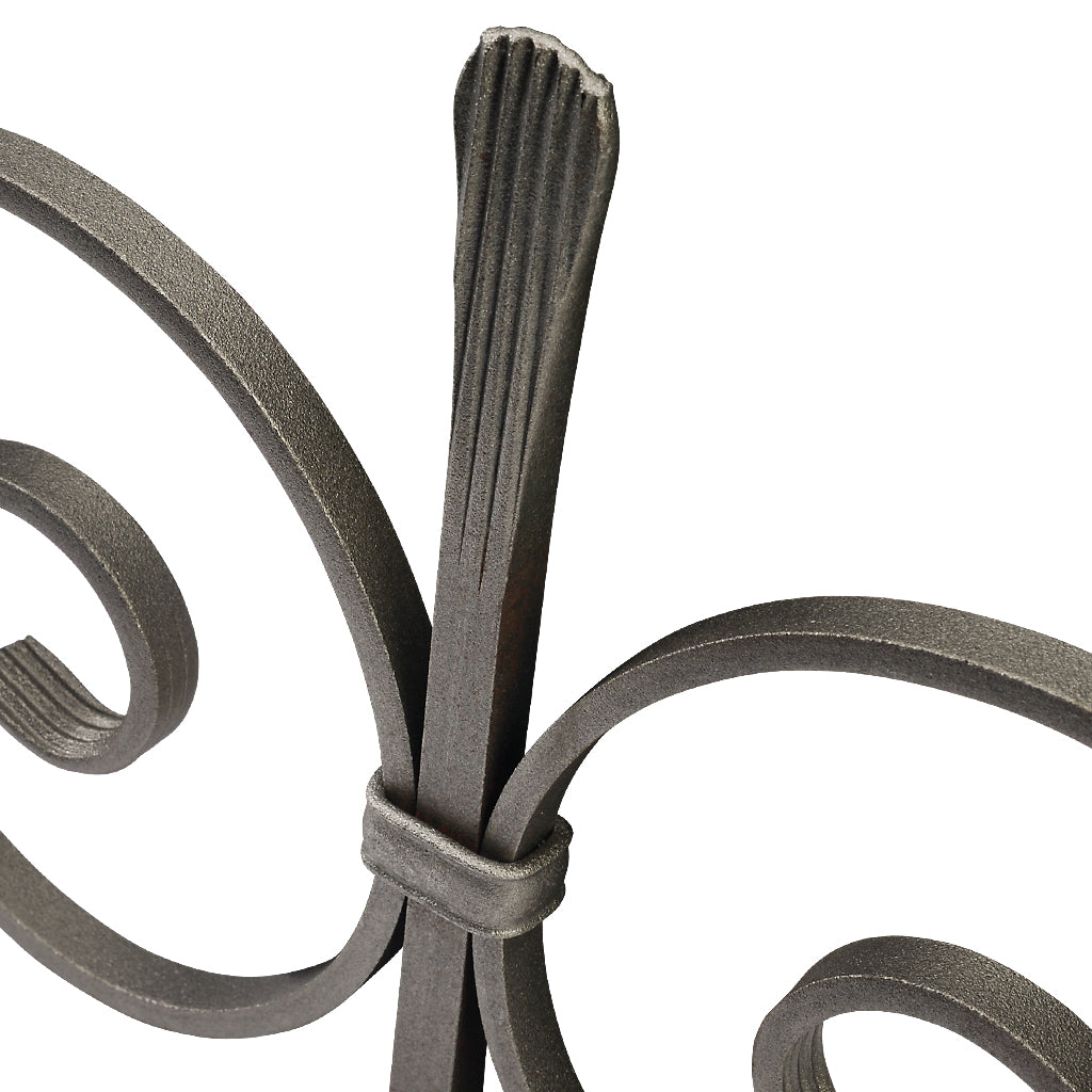 GTP9 Gate Top Scroll 1040 x 220mm 12x6mm Flat Bar