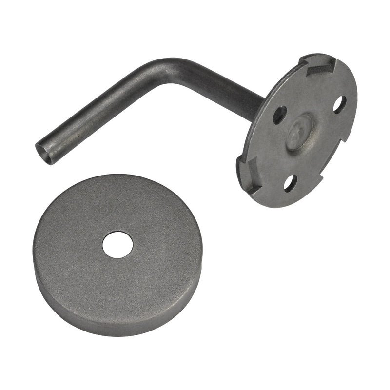 Mild Steel Handrail Bracket 75mm Projection With Push Fit Cover Plate
