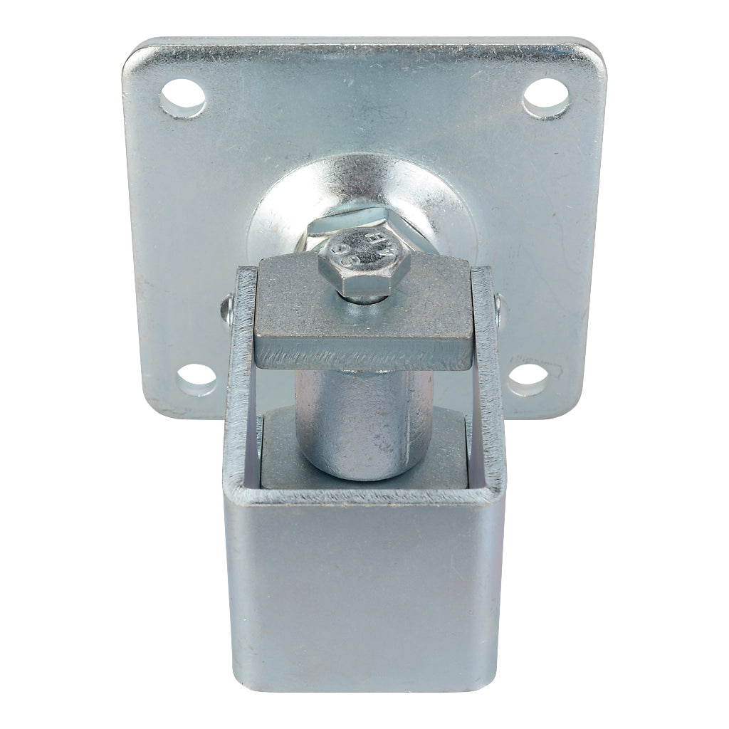 Adjustable Wrap Around Gate Hinge Square Plate To Suit 50mm Box M24 Thread