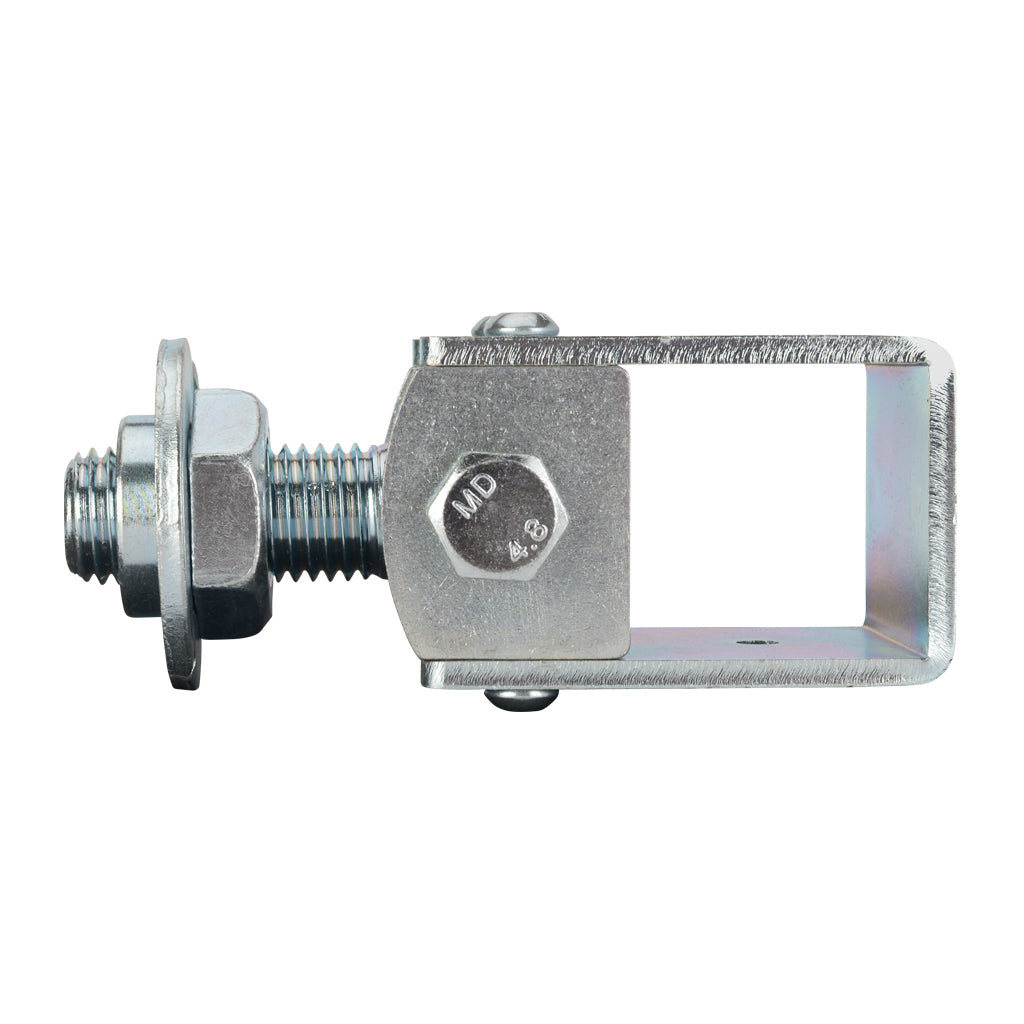 Adjustable Wrap Around Gate Hinge Round Plate To Suit 40mm Box M20 Thread