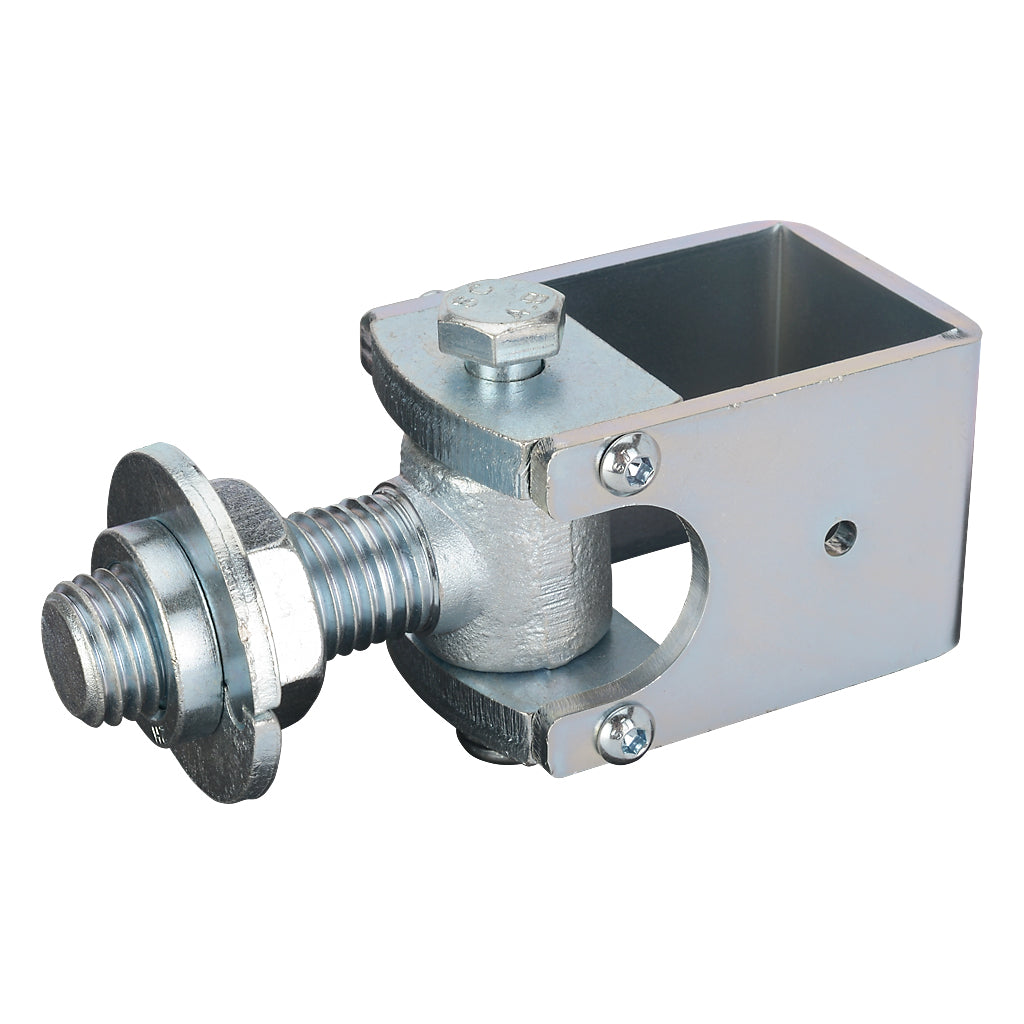 Adjustable Wrap Around Gate Hinge Round Plate To Suit 50mm Box M24 Thread