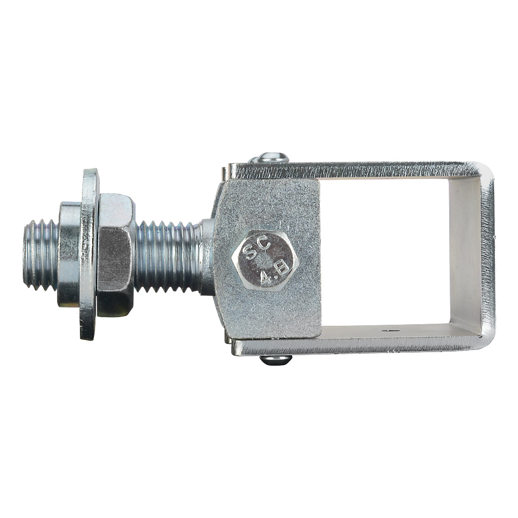 Adjustable Wrap Around Gate Hinge Round Plate To Suit 50mm Box M24 Thread