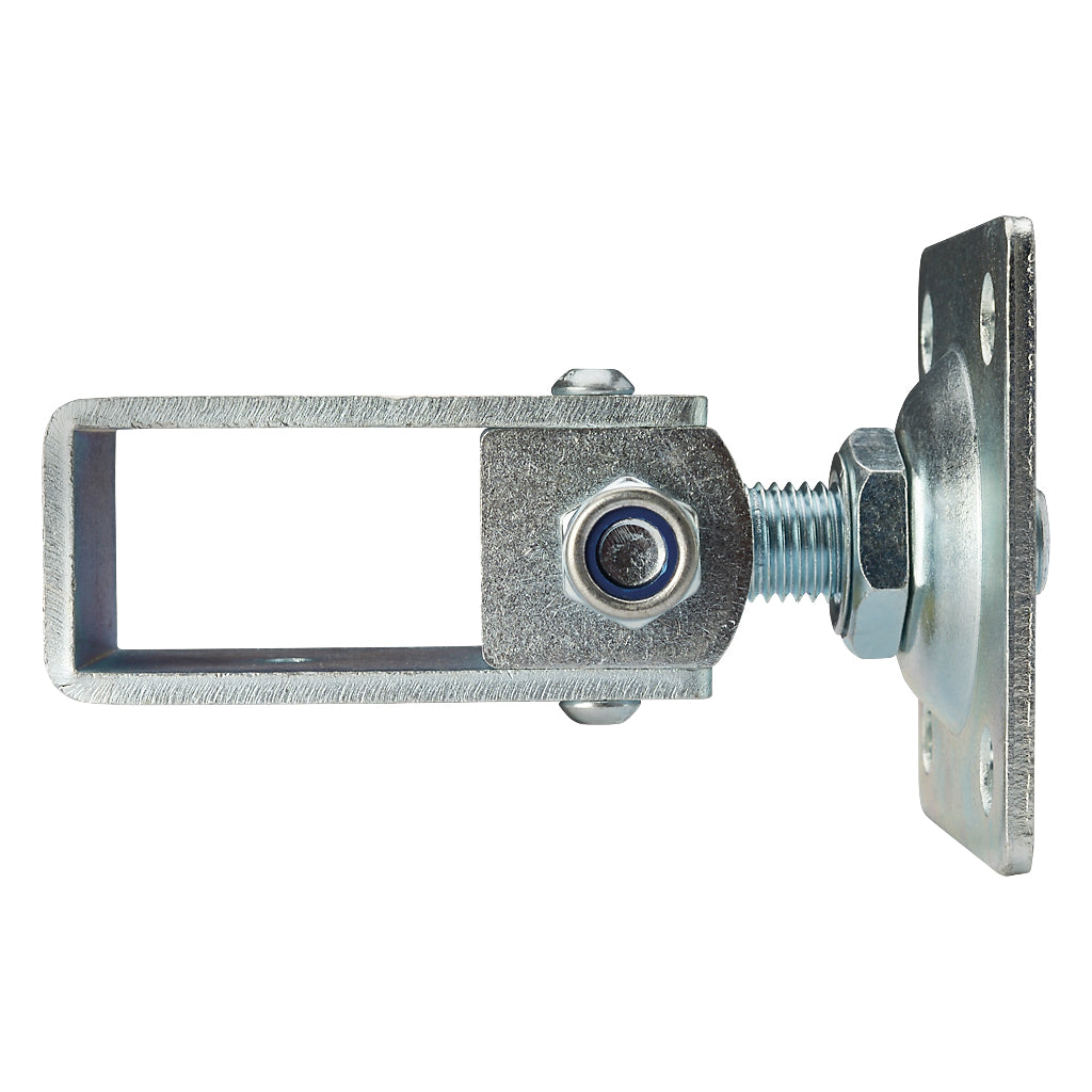 Adjustable Gate Hinge With Square Plate To Suit 50x30mm Box Section