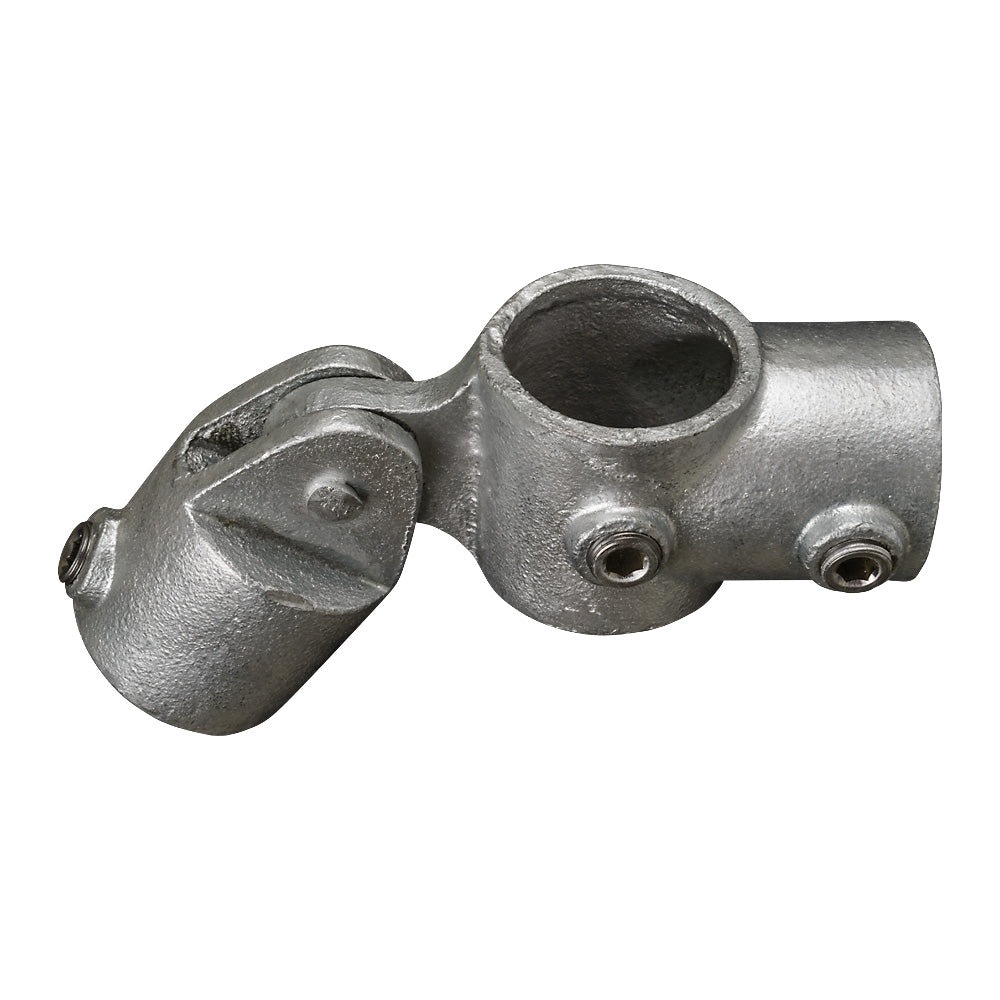 174C Short Tee With Swivel Connection Key Clamp To Suit 42.4mm Tube
