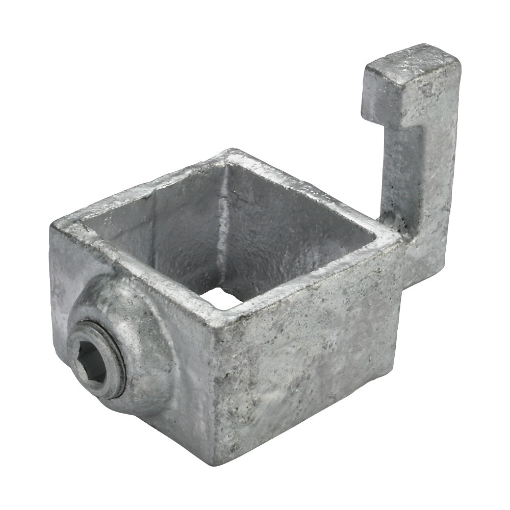 Rectangular Box Section Clamp Side Hook Square Key Clamp For 25mm Box Section
