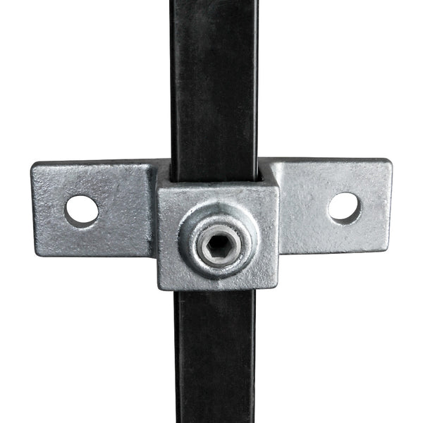 Double Lugged Bracket Square Key Clamp For 25mm Box Section