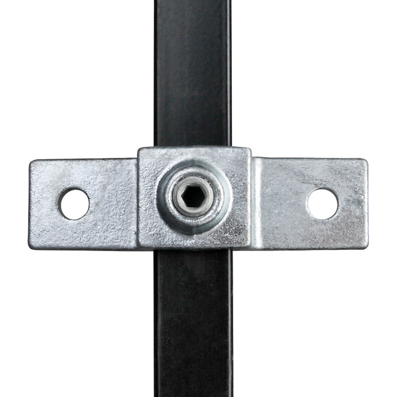 Double Lugged Bracket Square Key Clamp For 25mm Box Section