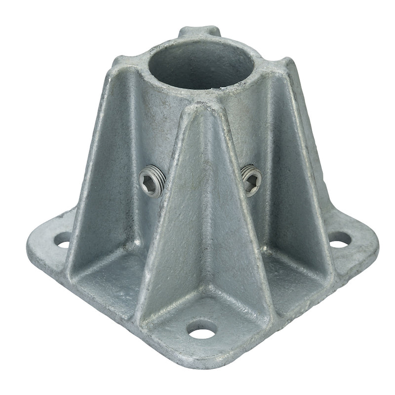 234D Heavy Duty Baseplate With 4 Fixing Holes To Suit 48.3mm Tube