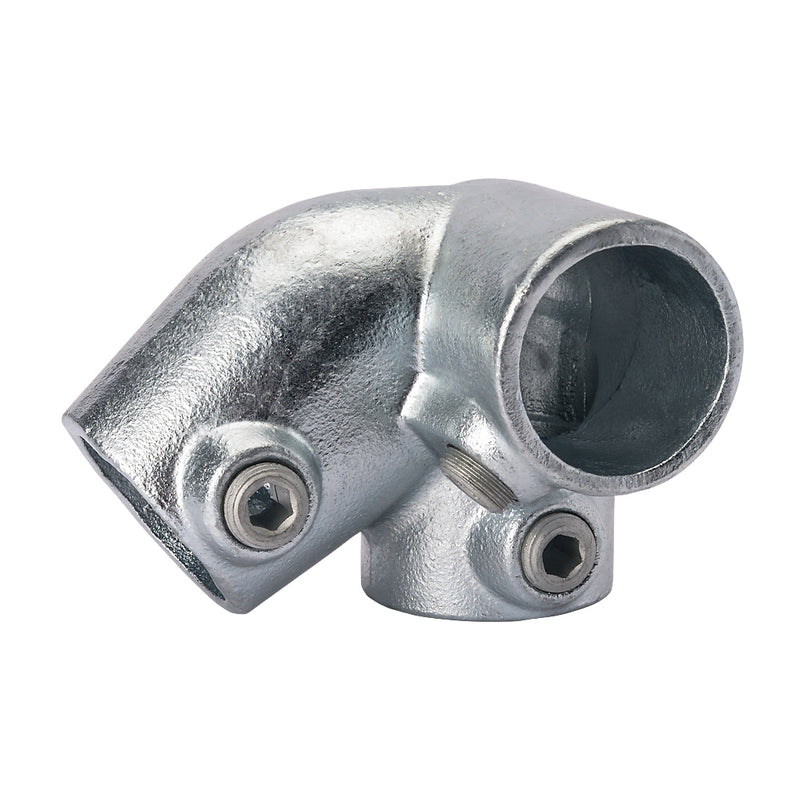 320LD Top Left Hand Sloping Down Side Outlet Elbow 30-45° To Suit 48.3mm Tube