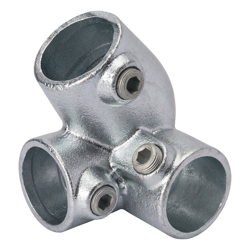 320LD Top Left Hand Sloping Down Side Outlet Elbow 30-45° To Suit 48.3mm Tube