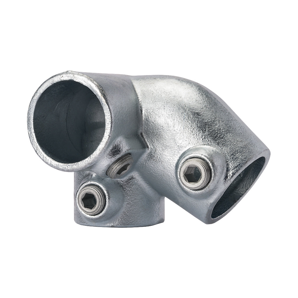 320RC Top Right Hand Sloping Down Side Outlet Elbow 30-45° To Suit 42.4mm Tube