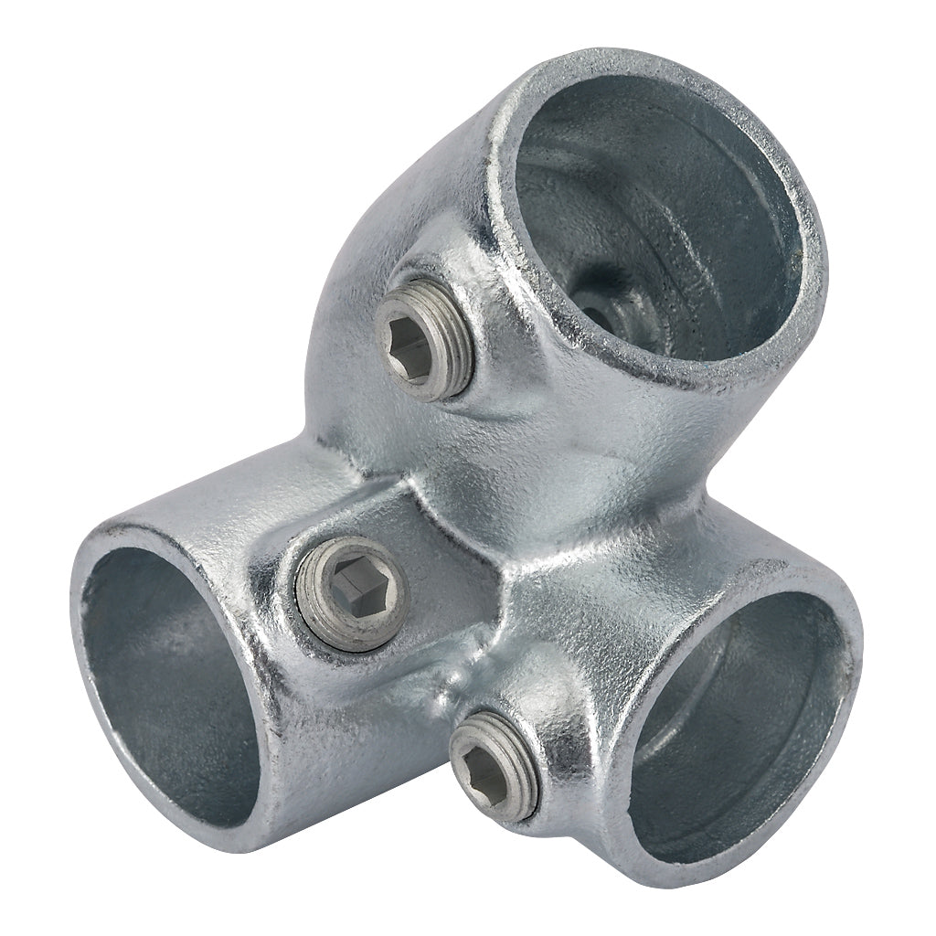320RC Top Right Hand Sloping Down Side Outlet Elbow 30-45° To Suit 42.4mm Tube