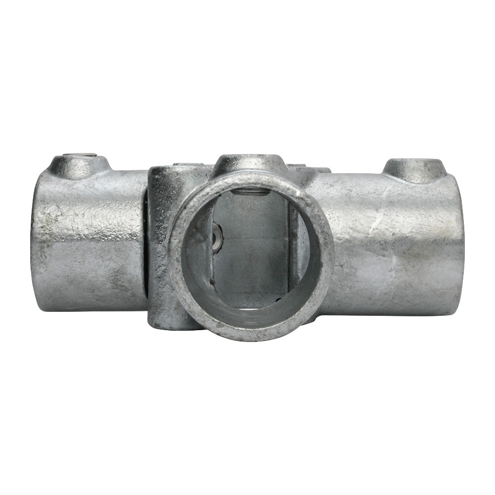 A176D Add On 3 Way Side Outlet Tee Key Clamp To Suit 48.3mm Tube