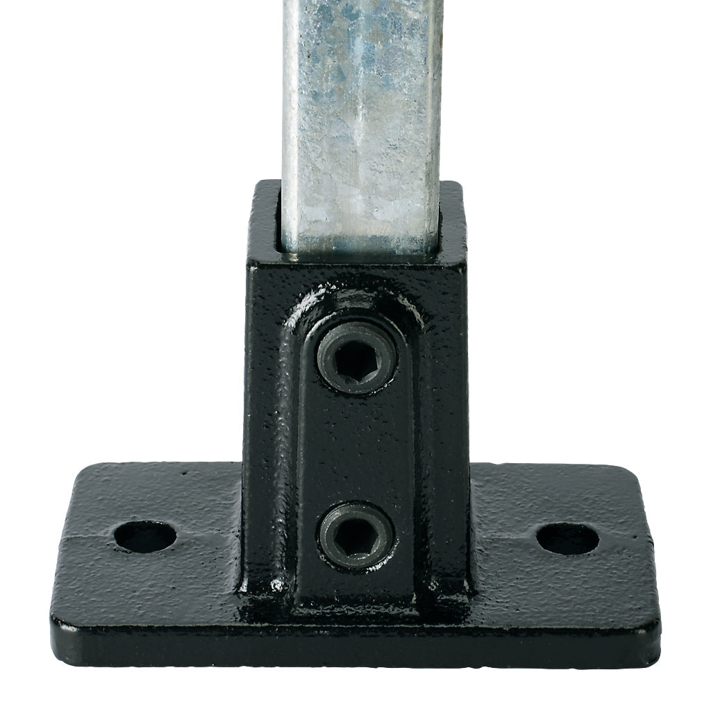 Base Plate 25mm Square Key Clamp Black Electrophoretic Finish