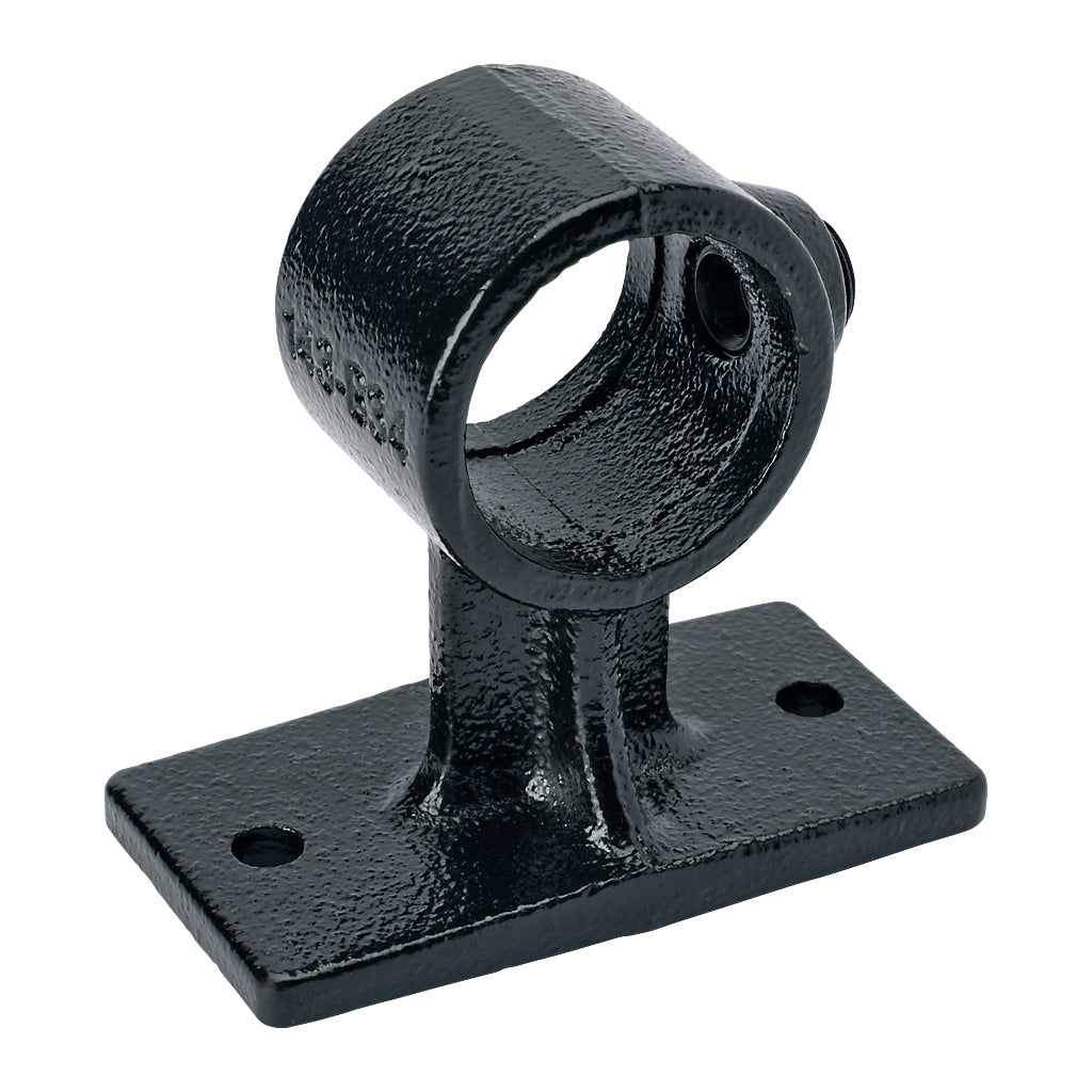 E143A Side Through Rail Support Key Clamp To Suit 26.9mm Tube With Black Electrophoretic Finish