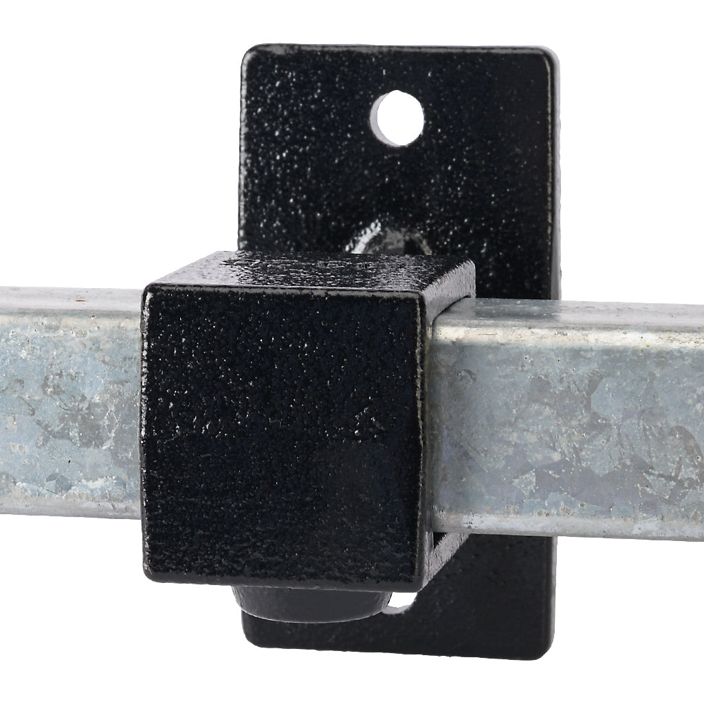 Handrail Bracket 25mm Square Key Clamp Black Electrophoretic Finish