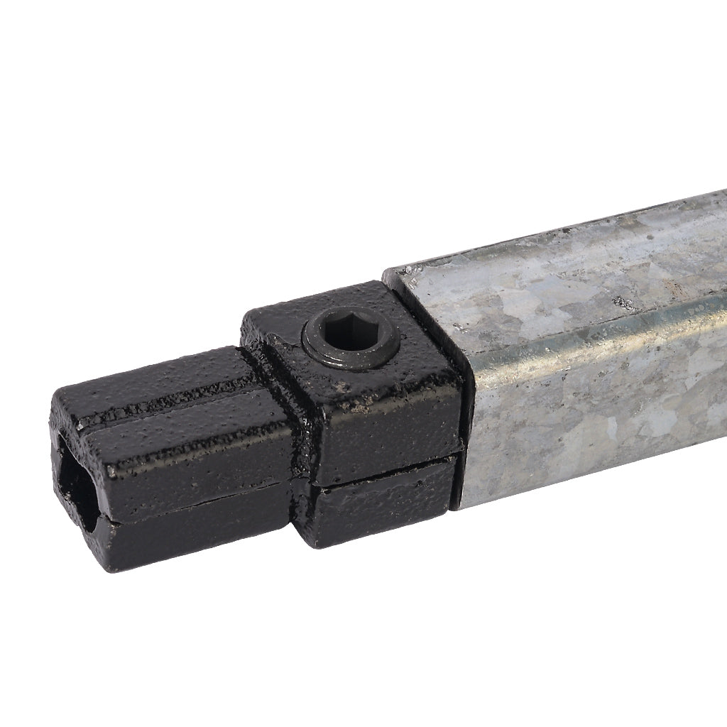 Internal Connector 25mm Square Key Clamp Black Electrophoretic Finish
