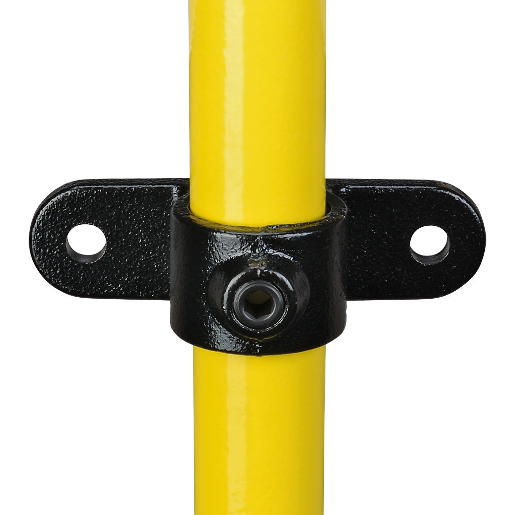 E198A Double Lugged Bracket Key Clamp To Suit 26.9mm Tube With Black Electrophoretic Finish