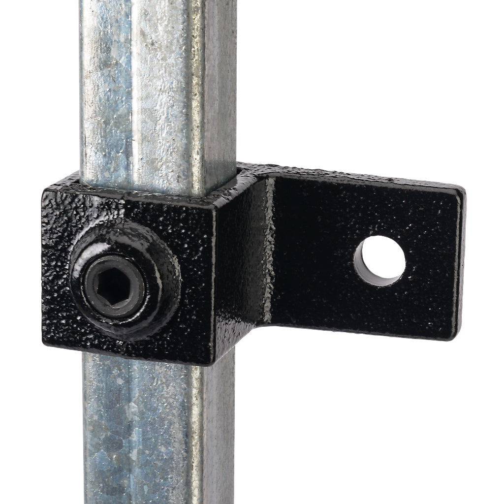 Single Lugged Bracket 25mm Square Key Clamp Black Electrophoretic Finish