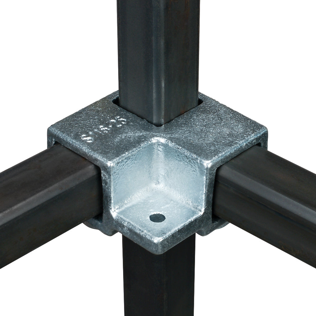 3 Way Mid Shelf Corner For 25mm Box Section