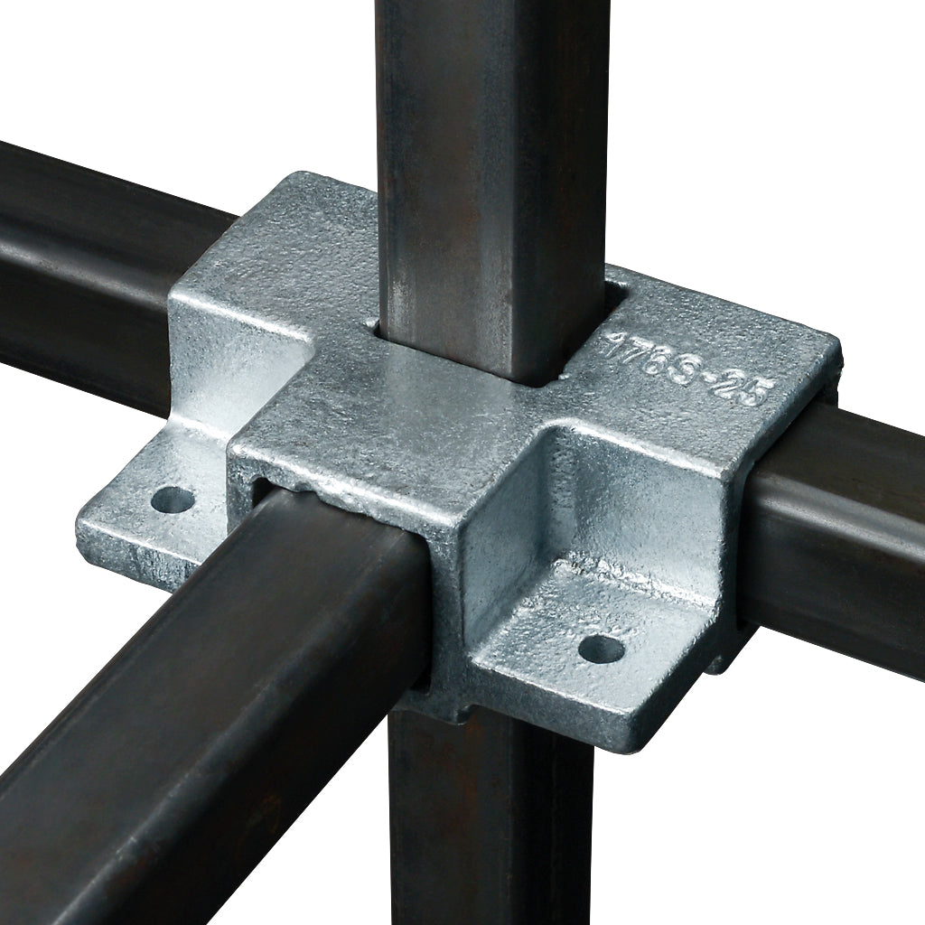 3 Way Side Outlet Shelf Tee For 25mm Square Box
